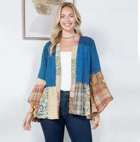 Western Boho Chic: Tiered Patchwork Top