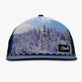 Winter Forest Foam Rope Snapback Hat