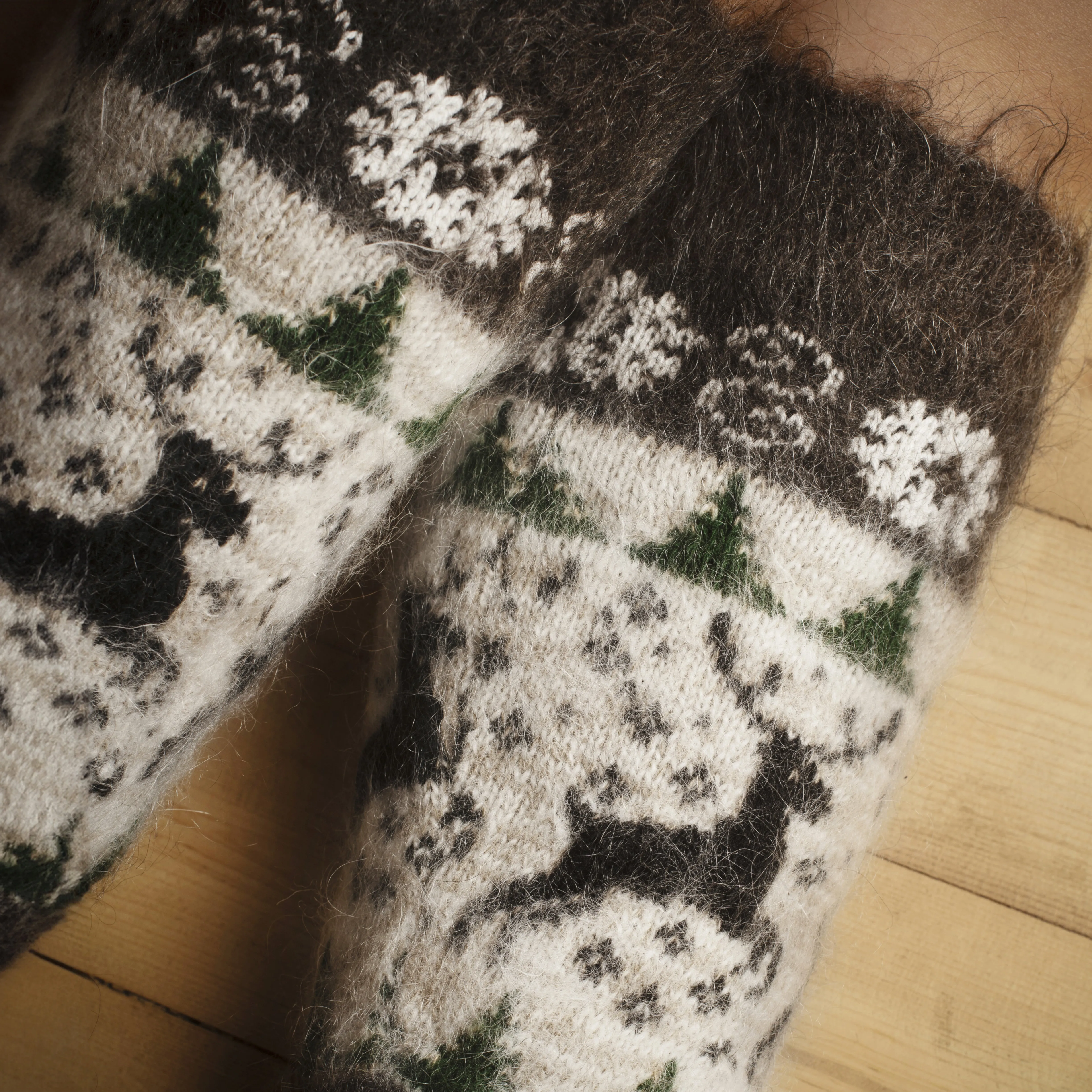 Women's Frosty Fawn Goat Wool Leg Warmers