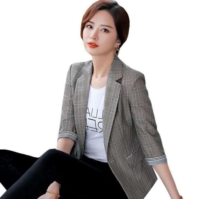 Womens Quarter Sleeve Slim Fit Blazer