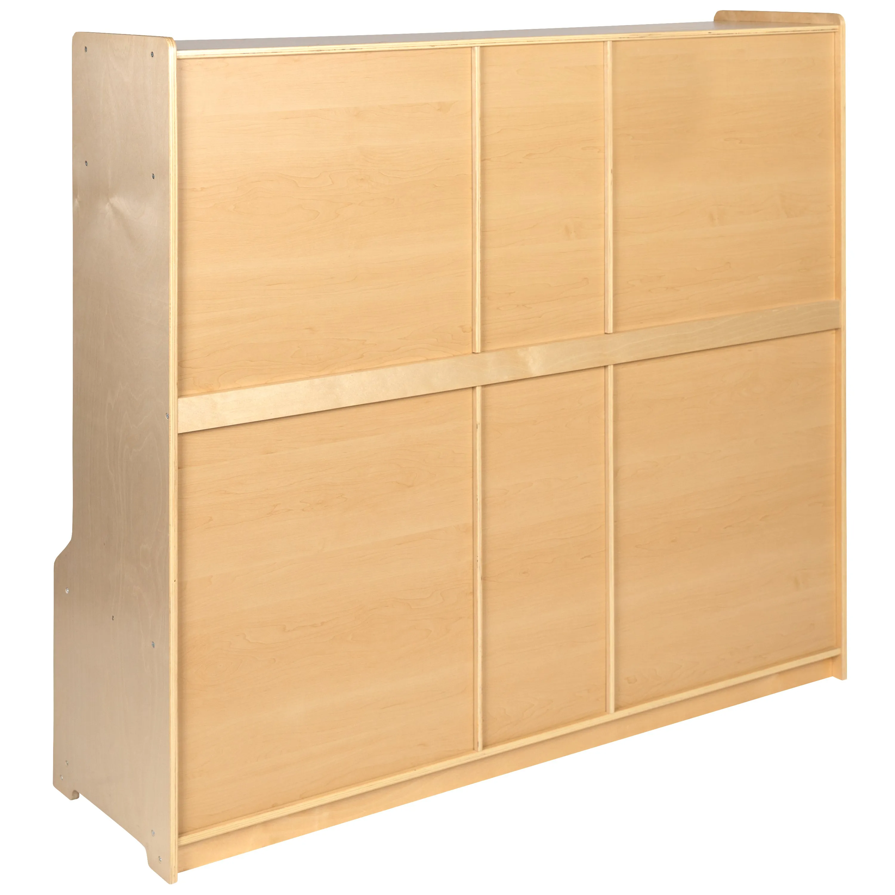 Wooden Coat Locker with Bench MK-LCKR001-GG