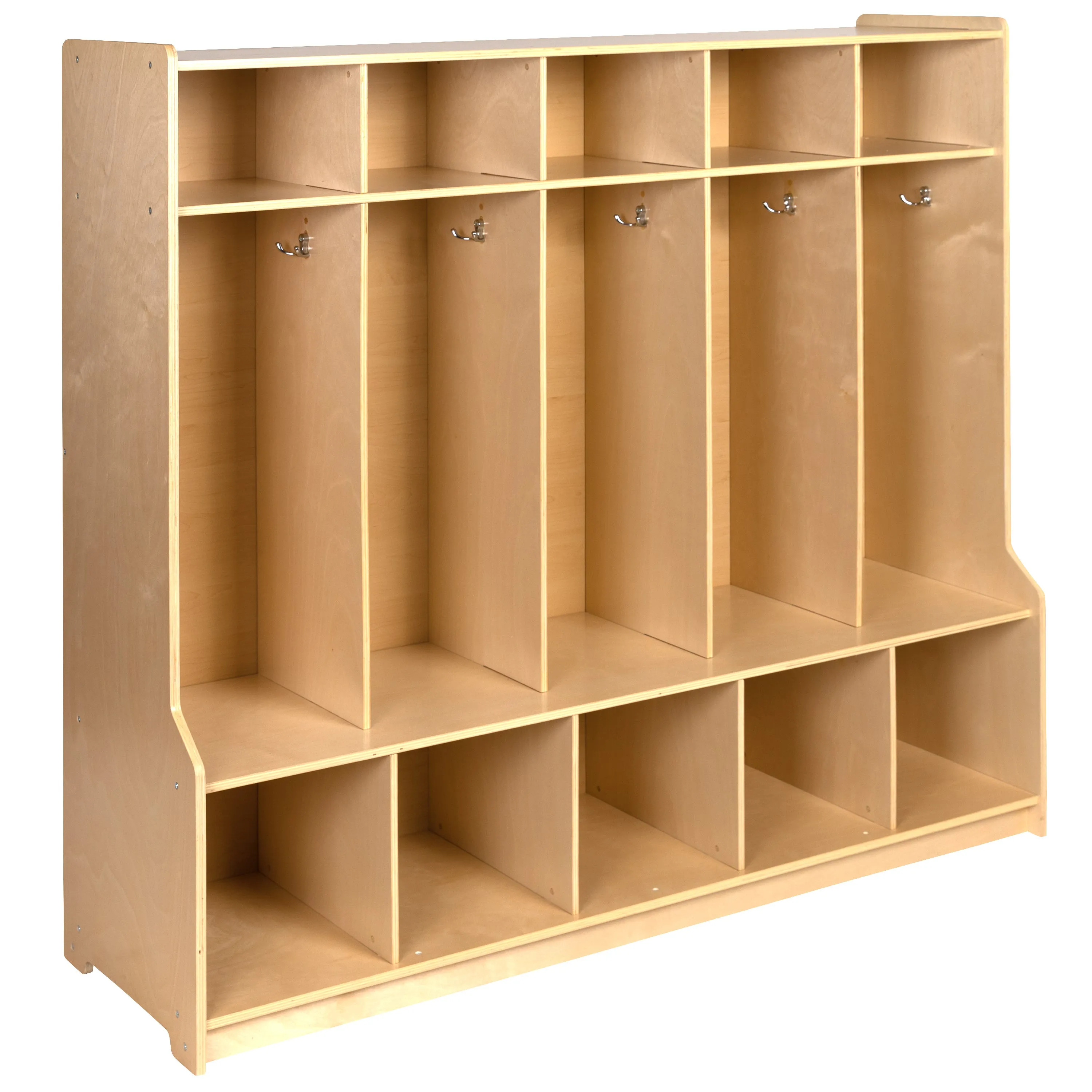 Wooden Coat Locker with Bench MK-LCKR001-GG