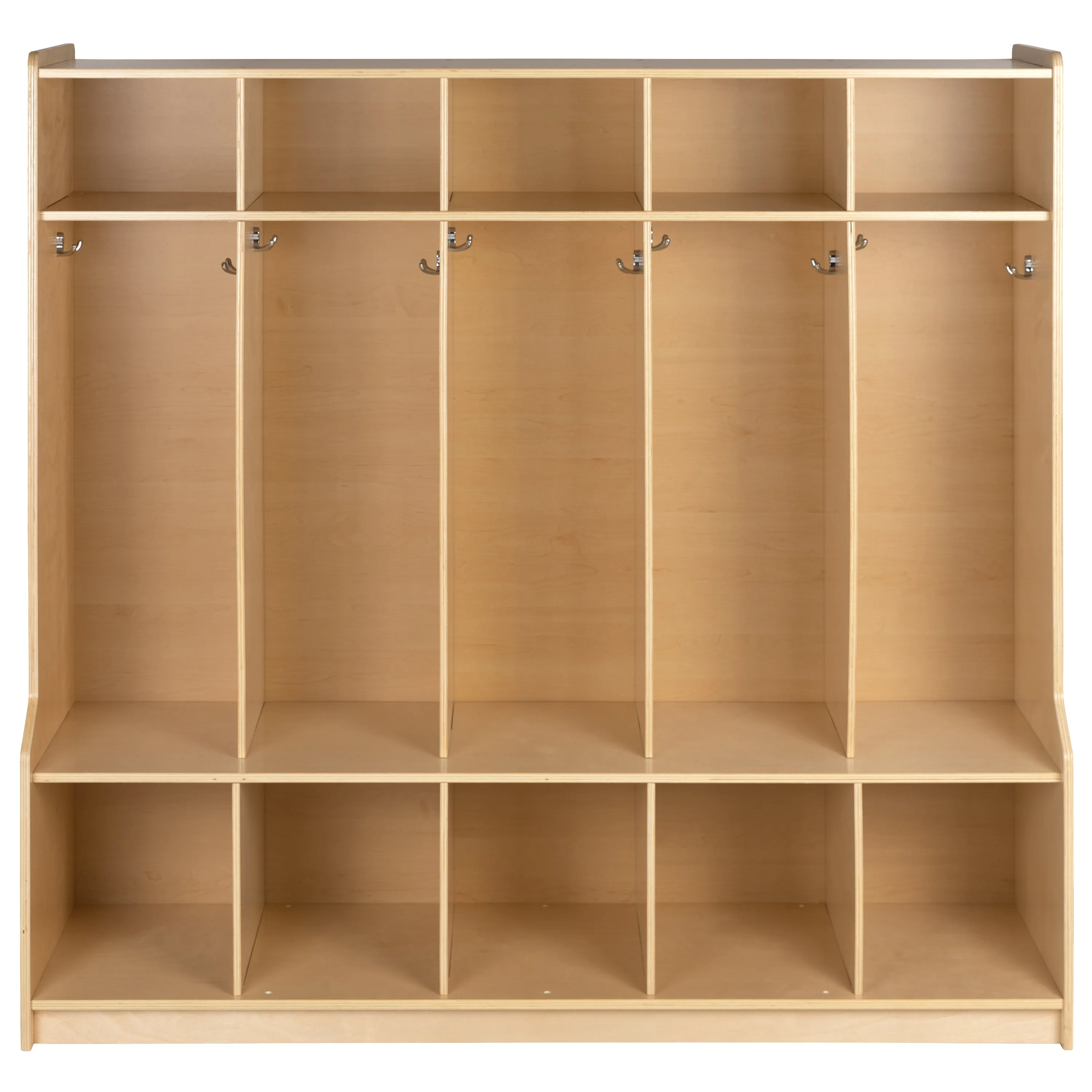 Wooden Coat Locker with Bench MK-LCKR001-GG