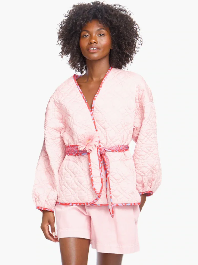 Xirena - Keatyn Quilted Jacket in Pink Stamp