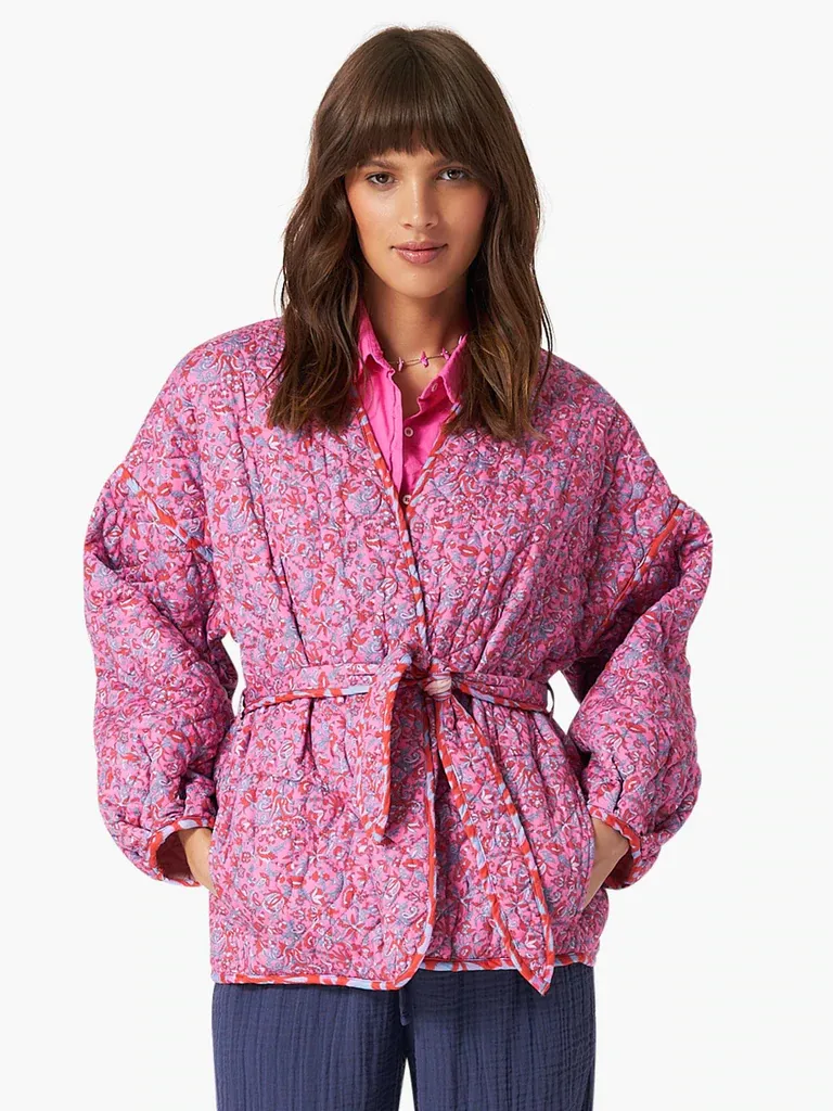 Xirena - Keatyn Quilted Jacket in Pink Stamp