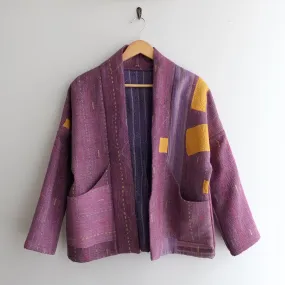 XXS Purple with Yellow Patches Anoushka Jacket LM121