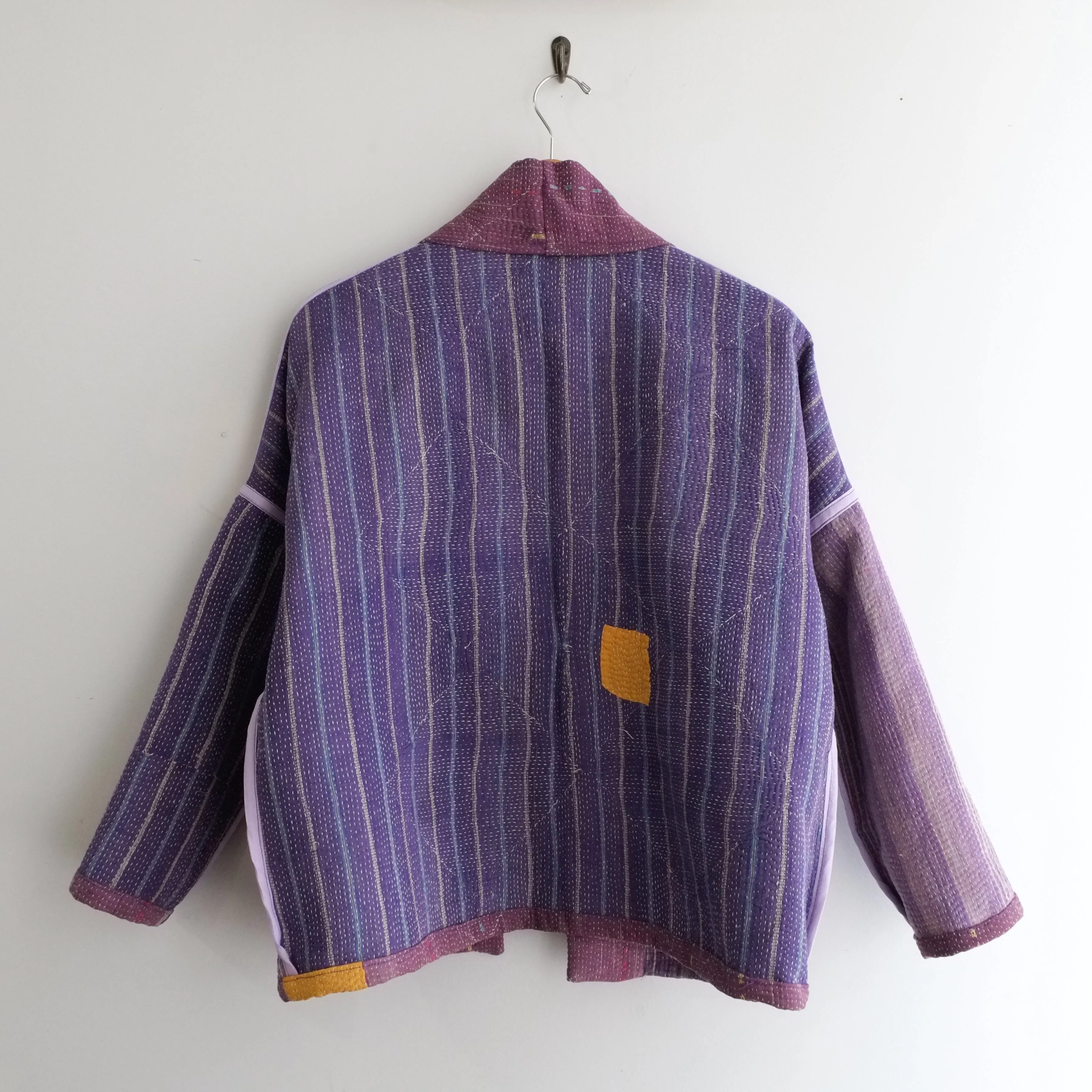 XXS Purple with Yellow Patches Anoushka Jacket LM121