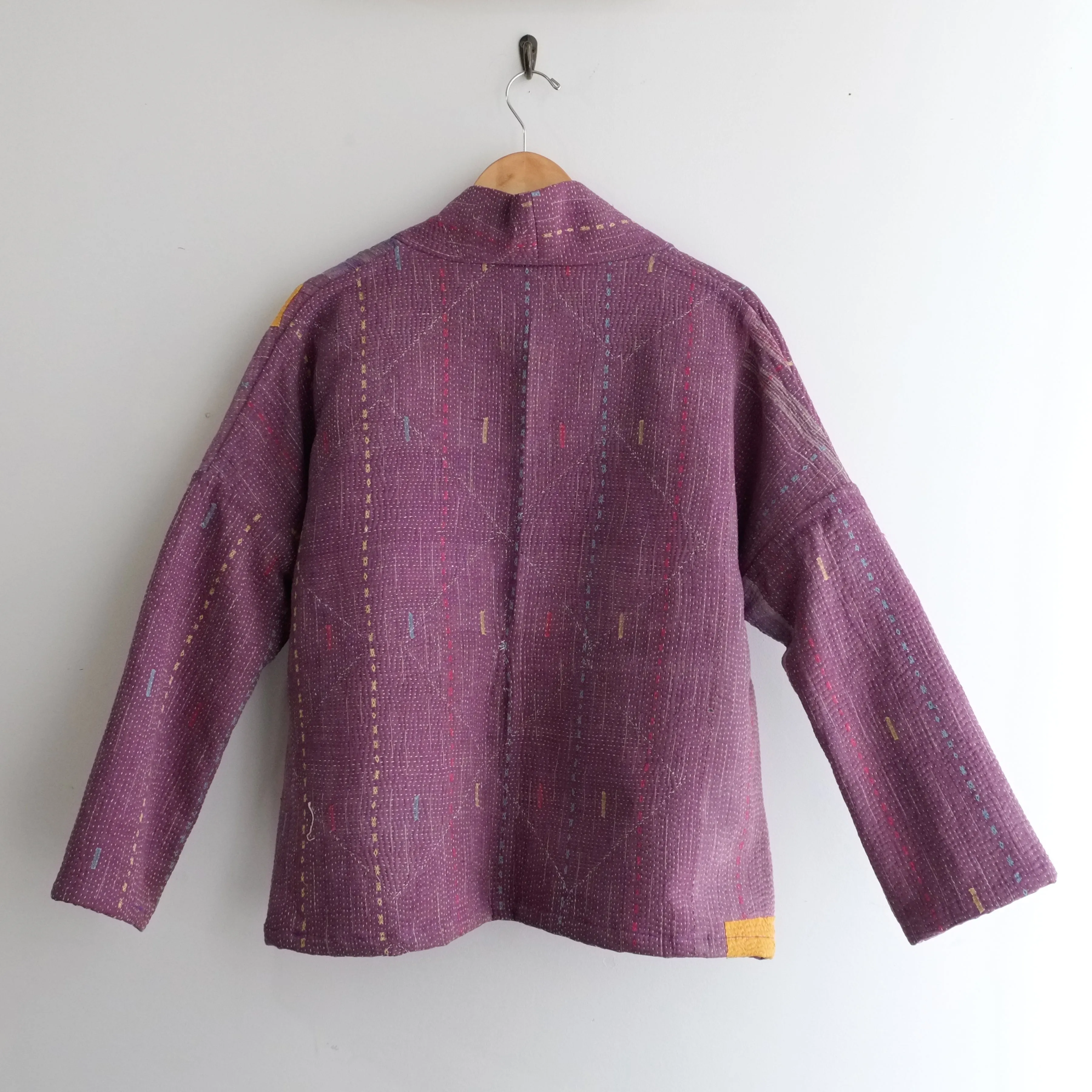 XXS Purple with Yellow Patches Anoushka Jacket LM121